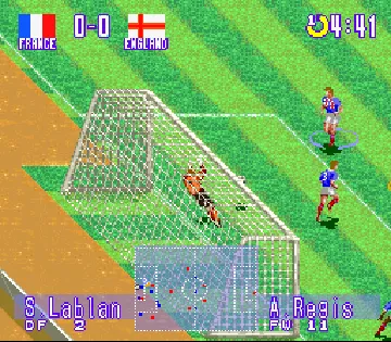 International Superstar Soccer Deluxe (USA) screen shot game playing